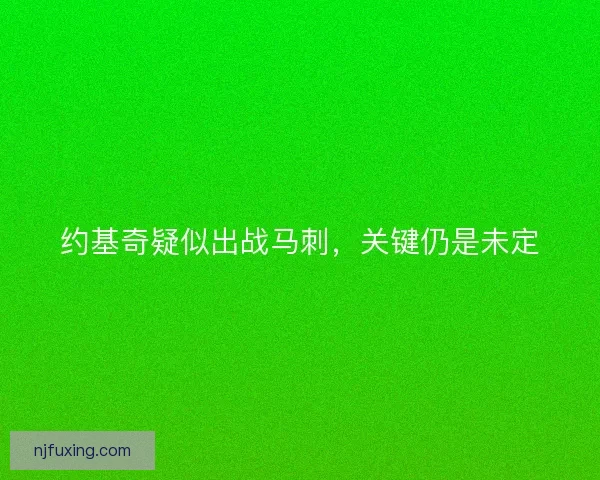 约基奇疑似出战马刺，关键仍是未定
